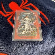 2022 Panini Prizm MLB Drew Ellis Red Hyper Prizm Rookie Numbered /149 Tier II