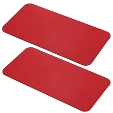 2PCS 12 x 6 Inch Leather Base Shaper Bag for Handbag & Tote & Purse [Red]