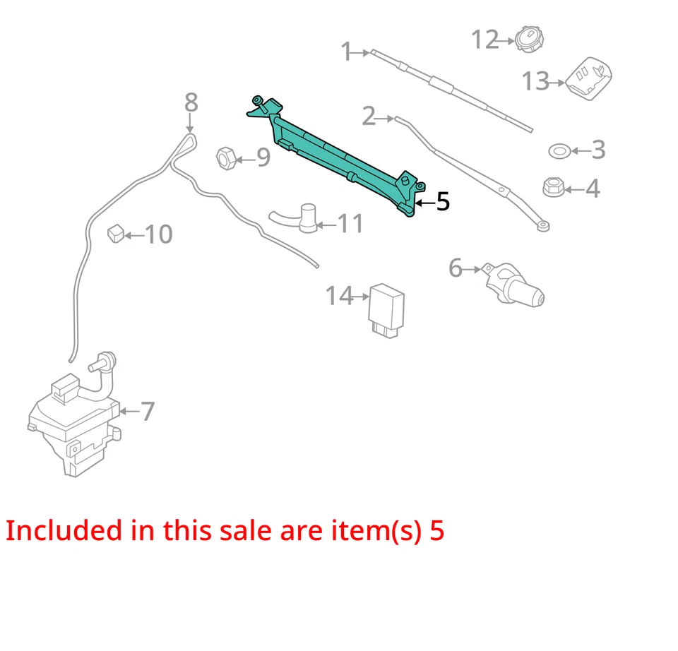 2008 Lincoln MKZ Windshield Wiper Transmission OEM 133K Miles - LKQ411028076 Foto 4 de 4