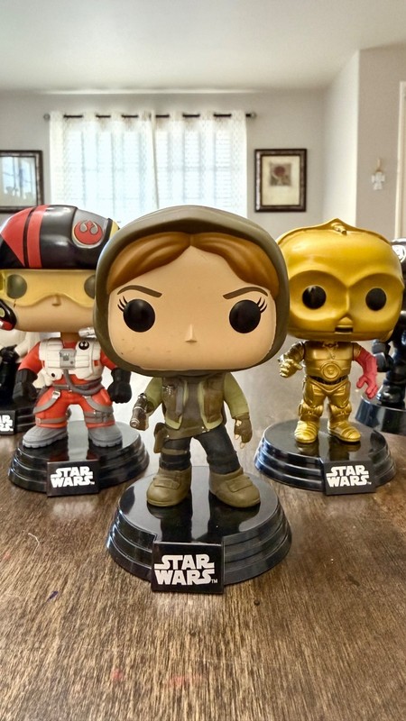 Star Wars Funko Pop Lot – Rey, Jyn Erso, Finn – Out of Box – Clean Condition 