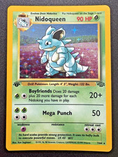 1st Edition Nidoqueen 7/64 Jungle Pokemon Card Holo Foil Rare LP