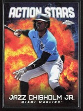2023 Topps Chrome Update JAZZ CHISHOLM JR. Action Stars ASC-30 Miami Marlins