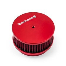 6 X 2 Washable Filter Billet Aluminum Air Cleaner Assembly Kit - Red 6 X 2 Washable Filter Billet Aluminum Air Cleaner Assembly Kit - Red