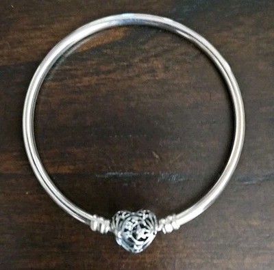 Brand NEW Pandora Celestial Heart Clasp Bangle Bracelet | eBay