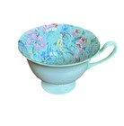 Vintage Shelley Melody Floral Light Green Chintz Fine Bone China Teacup England — photo 2