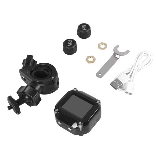 Motorcycle TPMS Wireless Tire Pressure Monitor System with LCD Display - Picture 9 of 11