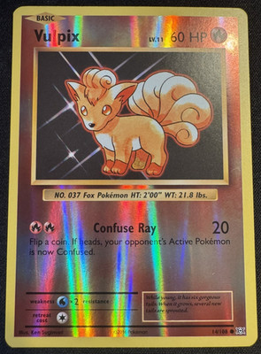 Evolutions Pokemon Card : Vulpix [Reverse Holo] #14 - Immaculate