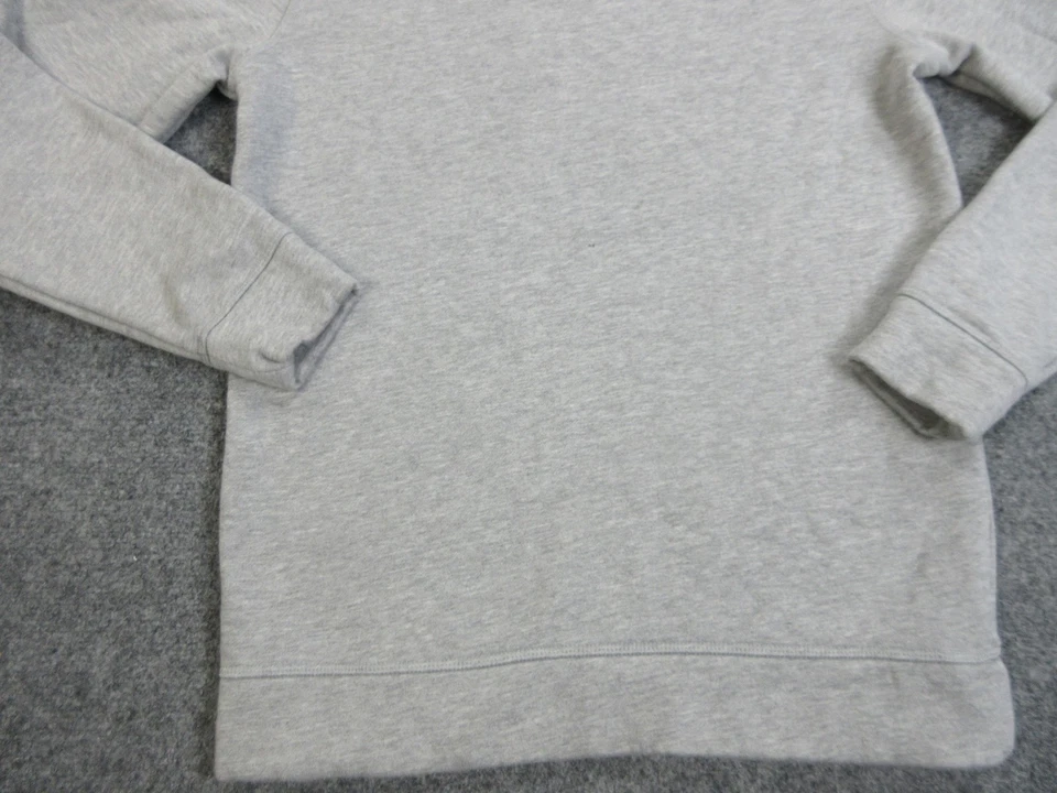 Adidas Sudadera Juvenil XL Gris Cuello Redondo Polar Logo Pullover Atlético Foto 2 de 4