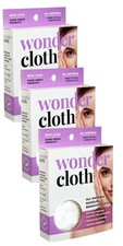 Wonder Cloth 3-Pack - All Natural Makeup Remover Cloth, Removes Makeup Instant