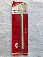 New Susan Bates Steel Weaving Needle Large Eye Blunt Point 5" Long