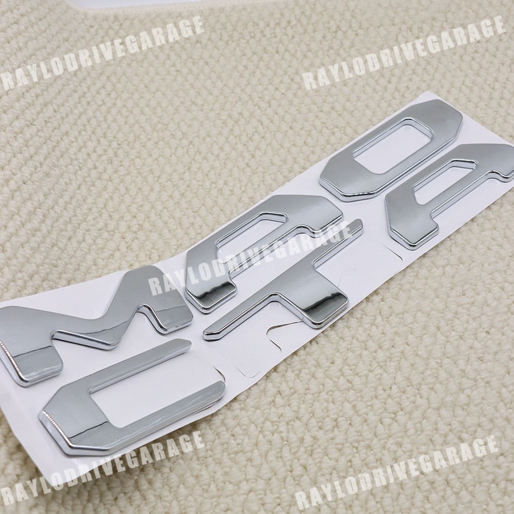 Gloss Chrome For 2024 2025 TACOMA Tailgate Insert Letter Emblem Rear Trunk Badge