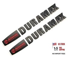 2pcs Allison Duramax Badges Emblems Compatible for Gm 2015 Silverado 2500hd