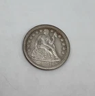 1850 P Seated Liberty Dime XF/AU Cleaned Coin GREAT LOOKING COIN!!