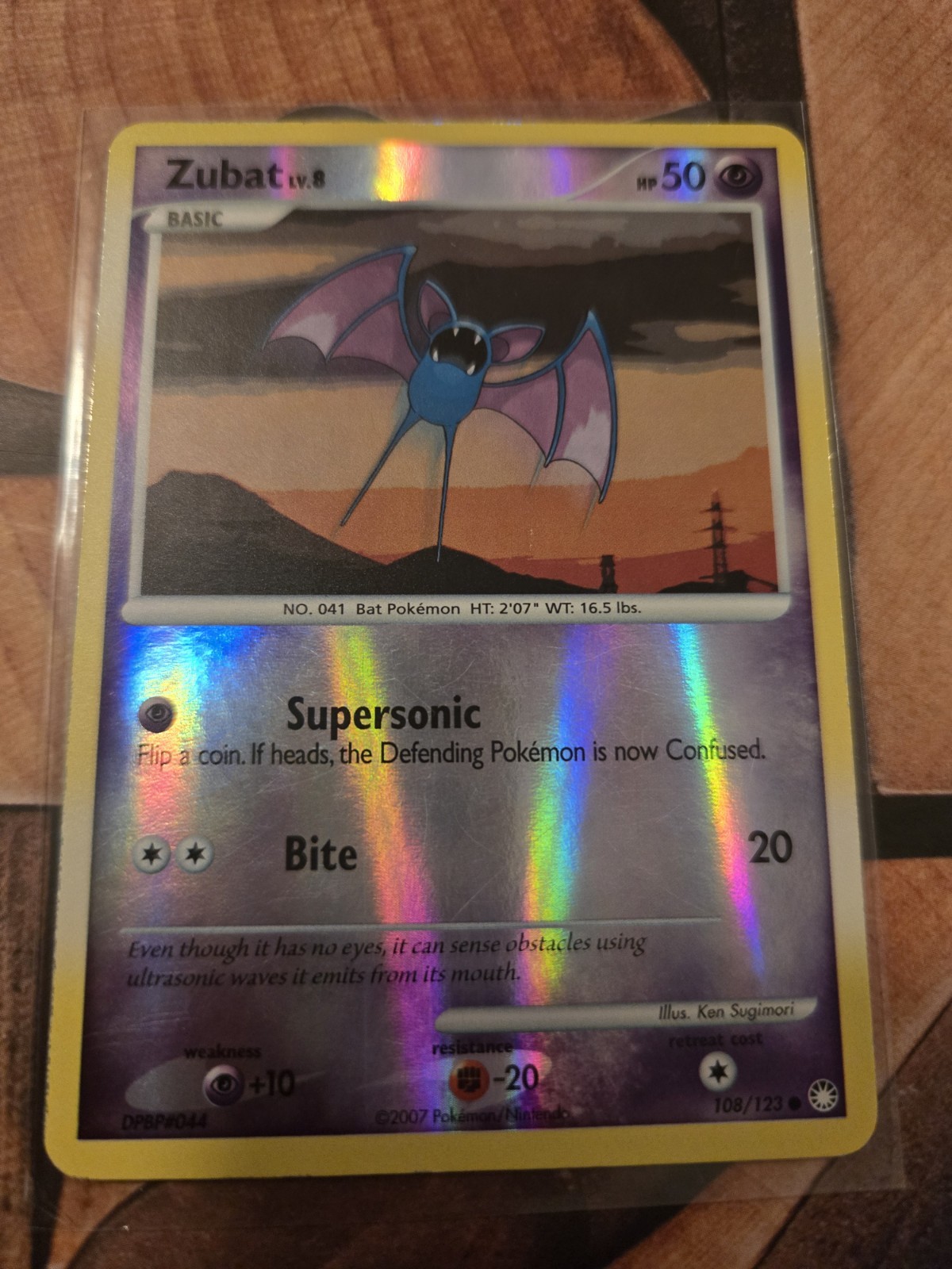 Pokémon TCG Zubat Mysterious Treasures Reverse Holo Common Card 108/123 MP