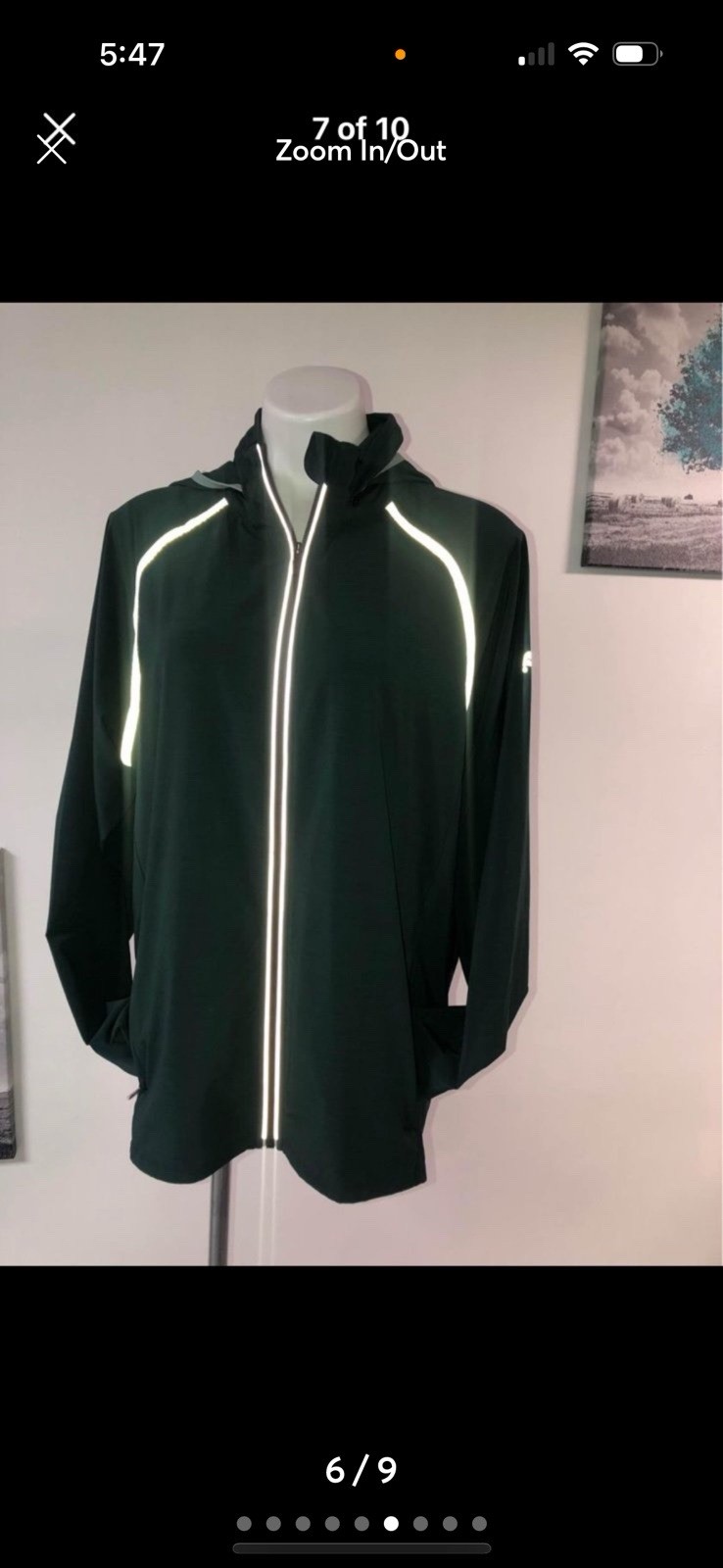 fabletics full zip thin jacket womens sizelarge f… - image 6