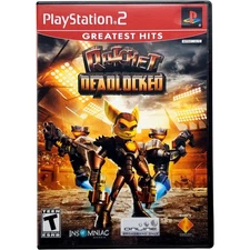 Ratchet Deadlocked Greatest Hits - Sony Playstation 2 PS2 Tested Authentic
