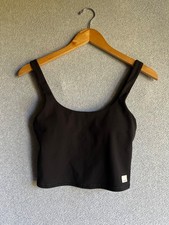 Vuori Top Womens XS Black Daily Crop Tank Basic Performance Capsule Wardrobe