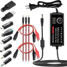 72W Adjustable 3-36V Universal AC/DC Switching Power Adapter LED Display 16 Tips