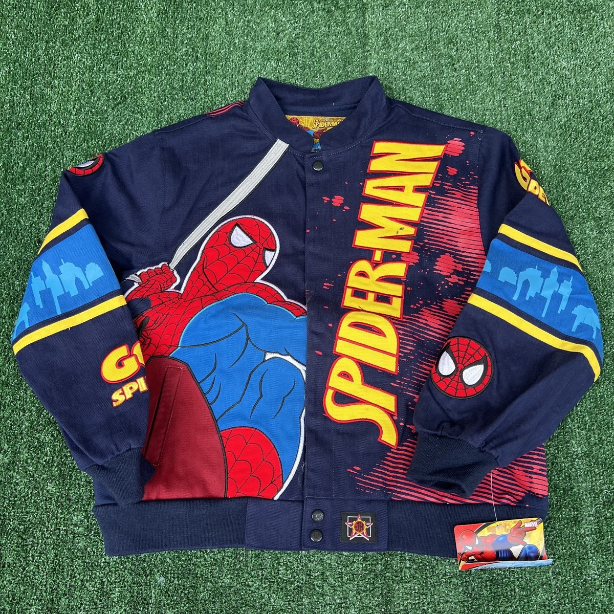 JH Design ジェフハミルトン スパイダーマン レーシングジャケット JH Design ジェフハミルトン スパイダーマン レーシングジャケット
