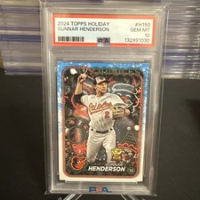 2024 Topps Holiday - Holiday Variation Gunnar Henderson Rookie Cup PSA 10