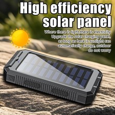 New Super 59800mAh USB Portable Charger Solar Power Bank For Cell Phone 2026