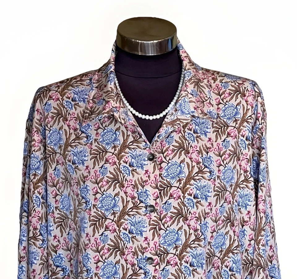 Blusa Camisa Mujer Ariat Pradera Floral Estilo Hogar XXL 2X 10055033 Boho Vaquera Foto 2 de 4