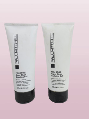 PAUL MITCHELL FIRM STYLE SUPER CLEAN SCULPTING GEL 6.8 OZ LOT OF 2
