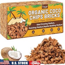 Coconut Coir Chips Organic Plant Growing Medium Indoor Outdoor Gardening New