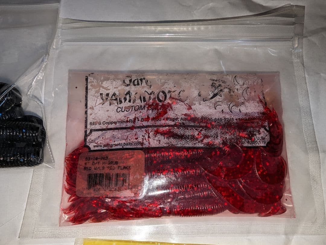 15-bag set of Gary Yamamoto creature baits, craw-type worms, and grub-type - Image 7