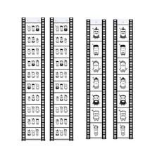 Bilderrahmen Fotovorhang Fotohalter Filmstreifen Hoch- od Querformat 10x15 13x18
