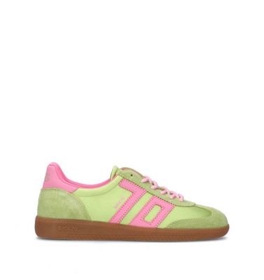 Back 70 Damen Sneaker grün Wildleder, Stoff