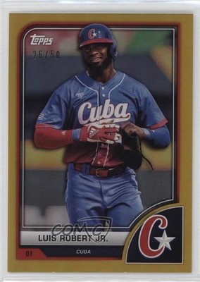 2023 Topps World Baseball Classic Gold Rainbow Foil 26/50 Luis Robert Jr 0g27