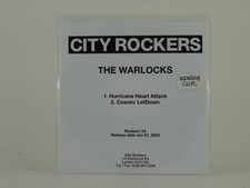 THE WARLOCKS HURRICANE HEART ATTACK/COSMIC LETDOWN (D37) 2 Track Promo CD Single