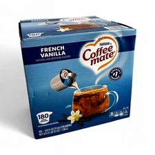 Nestle Coffee-Mate Liquid Coffee Creamer Singles, French Vanilla - 180 Count