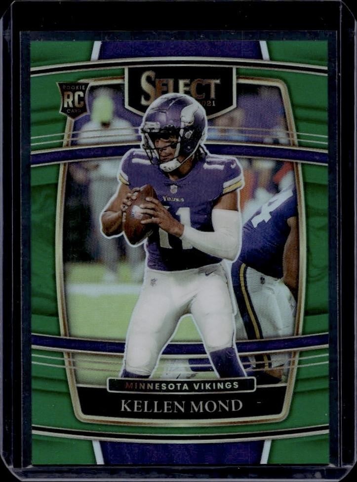 2021 Panini Select #64 Kellen Mond Green Prizm #/5