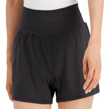 ID Ideology Womens Solid Knit Run Shorts Deep Charcoal M