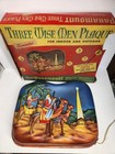 Old Paramount Christmas Electric Plastic Plaque #377 Three Wise Men + Box — photo 1