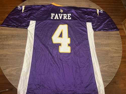Vintage Brett Farve Minnesota Vikings Large Purple NFL Jersey Unworn + Tag - Picture 4 of 11