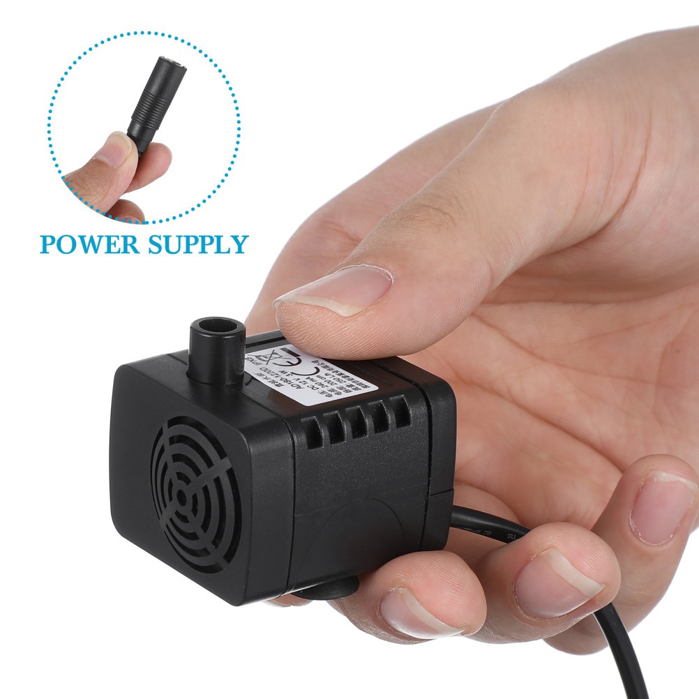 12 V250L/H Small Submersible Water Pump Aquarium Mini Fish Tank Oxygen