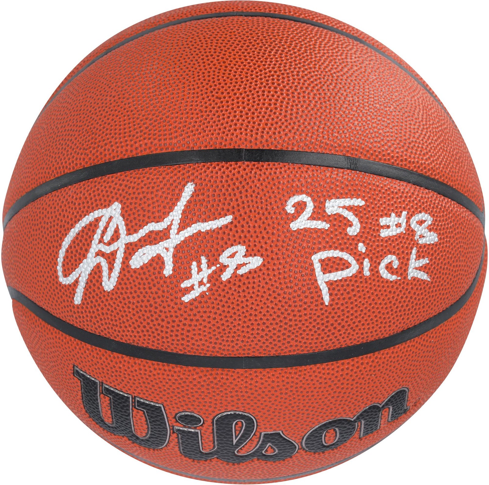 Egor Demin Autographed Signed Brooklyn Nets Wilson Authentic Series Basketball w/8 Pick Insc 