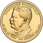 2013 D Theodore Roosevelt Presidential Dollar "Brilliant Uncirculated" Coin — photo 1