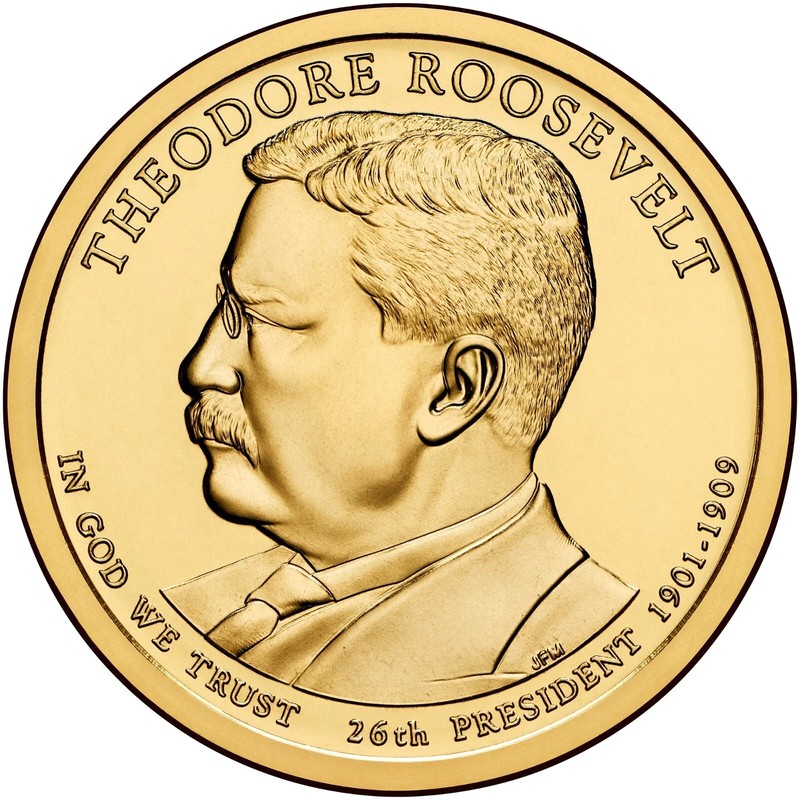 2013 D Theodore Roosevelt Presidential Dollar "Brilliant Uncirculated" Coin