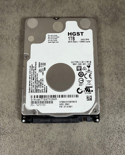 HGST HTS541010B7E610 1TB 1000GB 2,5 Zoll Sata III Notebook Festplatte
