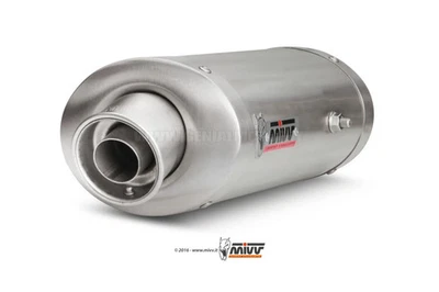 Pot D Echappament MIVV Oval Inox Sous selle pour Honda Cbr 1000 Rr 2004 > 2005 - Photo 1/3