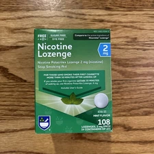 Rite Aid Nicotine Lozenge 2mg  Mint Flavor 108 pieces Stop Smoking Exp. 2026