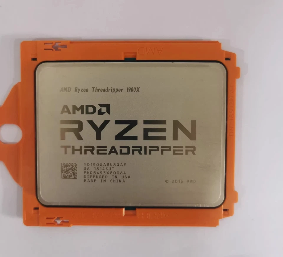 AMD RYZEN Threadripper 1900X TR4 CPU Processor 8-Core 16T 3.8 GHz 180W 16MB - Image 2 of 3