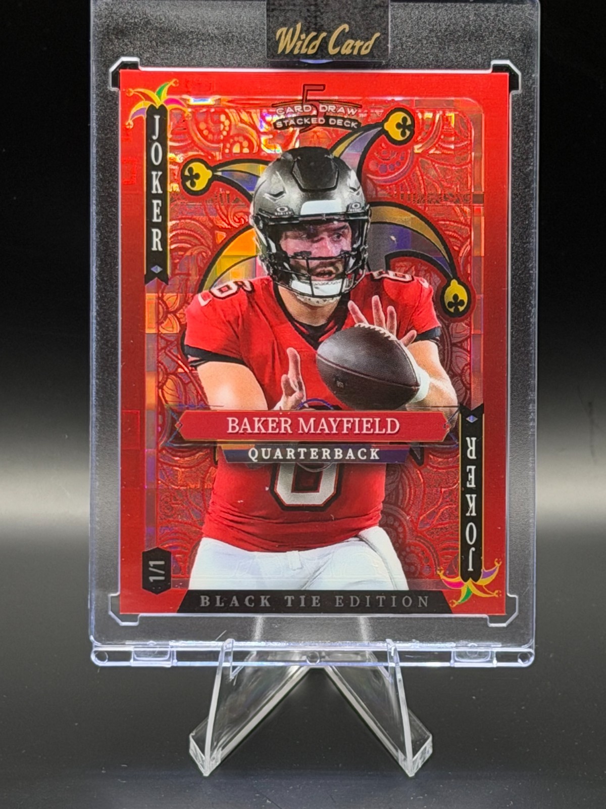 2026 Wild Card 5 Card Draw Black Tie Edition - Baker Mayfield Joker 1/1 ...