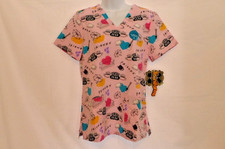 Tooniforms Cherokee Women's Friends "Central Perk" Scrub Top Size Small NWT