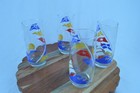 Vintage Set of 4 Nautical Flag and Sailboat Highball Drinking Glasses — photo 3