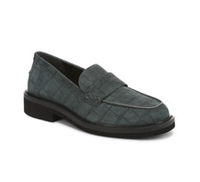 VIONIC WOMEN'S Caitlin Loafer, Green Croc Print Nubuck BRAND NEW 